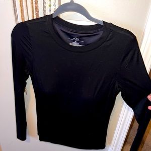 Klassy network long sleeve shirt with built in bra